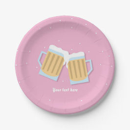 Er Komt Een Baby Aan Teer Beer Pulverbeker Roze Ba Papieren Bordje
