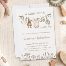 Er Komt Een Beertje Aan Teddy Bear Baby Shower