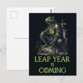 Er komt een helder jaar aan, kikkerkrijger briefkaart (Voorkant / Achterkant)