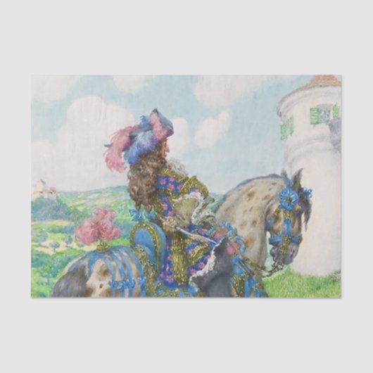 "Er komt een herenman" van Heinrich Lefler Tissuepapier (Voorkant)