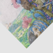 "Er komt een herenman" van Heinrich Lefler Tissuepapier (Detail)