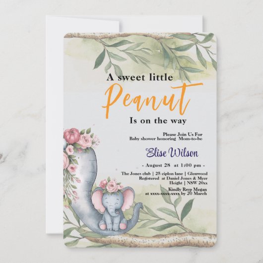 Er komt een klein beetje pinda aan kaart (Voorkant)