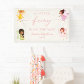 Er komt een klein fee! Baby Shower Spandoek (Insitu)