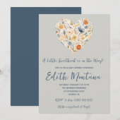 Er komt een klein schatje aan Boho Baby Shower Kaart (Voorkant / Achterkant)