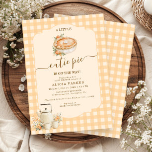 Er komt een klein schatje aan, herfst baby shower kaart