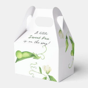 Er komt een klein zoete erwtje aan Baby Shower Bedankdoosjes