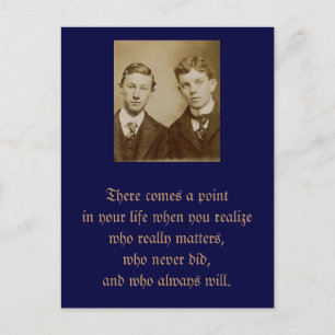 Er komt een punt in je leven als je je realiseert briefkaart