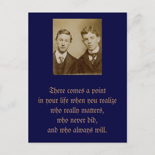 Er komt een punt in je leven als je je realiseert briefkaart (Voorkant)