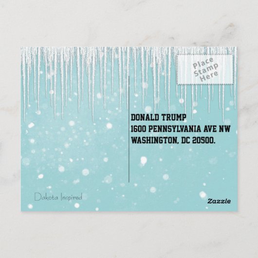 "Er komt een Storm" met Rosie in Roze Pet Briefkaart (Achterkant)