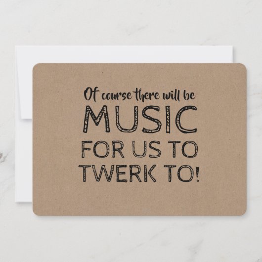 er komt een voorstel voor music-bridesmaid kaart (Voorkant)