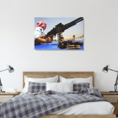 Er liggen 762 mm ronden op de vrachtwagen canvas afdruk (Insitu (Slaapkamer))
