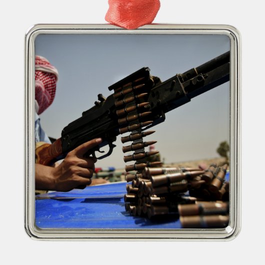 Er liggen 762 mm ronden op de vrachtwagen metalen ornament (Voorkant)