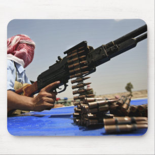 Er liggen 762 mm ronden op de vrachtwagen muismat