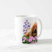 Er ligt een shaggy Mastiff op de vloer Koffiemok (Voorkant rechts)