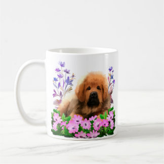 Er ligt een shaggy Mastiff op de vloer Koffiemok