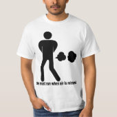 Er moet één lopen t-shirt (Voorkant)