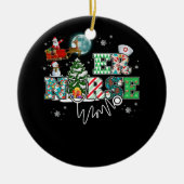 ER Noose Stethoscoop kerst Noodzaal Keramisch Ornament (Voorkant)