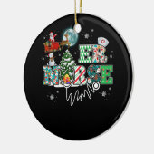 ER Noose Stethoscoop kerst Noodzaal Keramisch Ornament (Links)