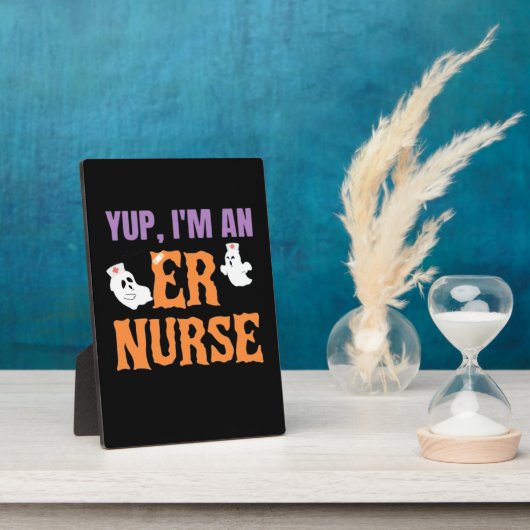 ER Nurse Boo Crew Emergency Room Nurse Halloween C Fotoplaat (Zijkant)