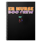 ER Nurse Boo Crew Emergency Room Nurse Halloween C Notitieboek (Voorkant)