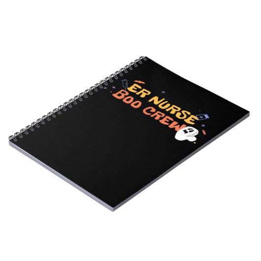 ER Nurse Boo Crew Emergency Room Nurse Halloween C Notitieboek (Linkerzijde)
