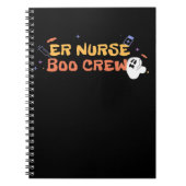 ER Nurse Boo Crew Emergency Room Nurse Halloween C Notitieboek (Voorkant)