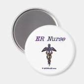 ER Nurse Caduceus Magneet (Voorkant / Achterkant)