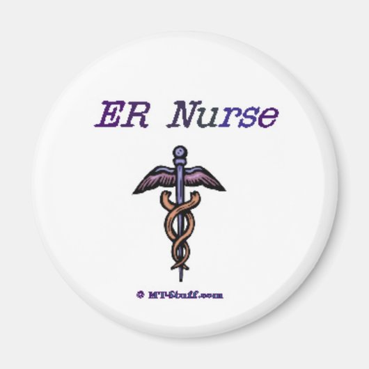 ER Nurse Caduceus Magneet (Voorkant)
