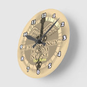 ER Nurse Caduceus Ronde Klok (Hoek)