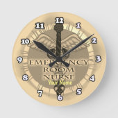 ER Nurse Caduceus Ronde Klok (Voorkant)
