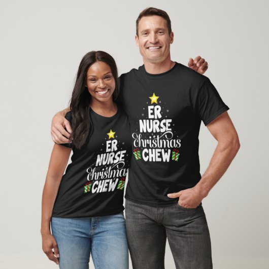 Er Nurse Christmas Crew Funny Nursing Medical Nurs T-shirt (Unisex)