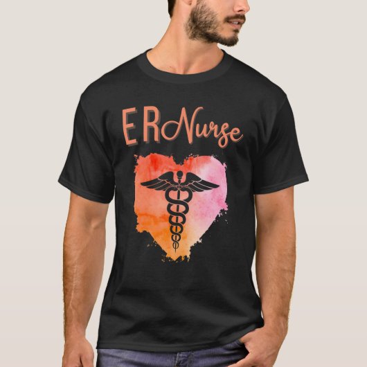 ER Nurse Emergency Nurse Nursing Graduation Caduc T-shirt (Voorkant)