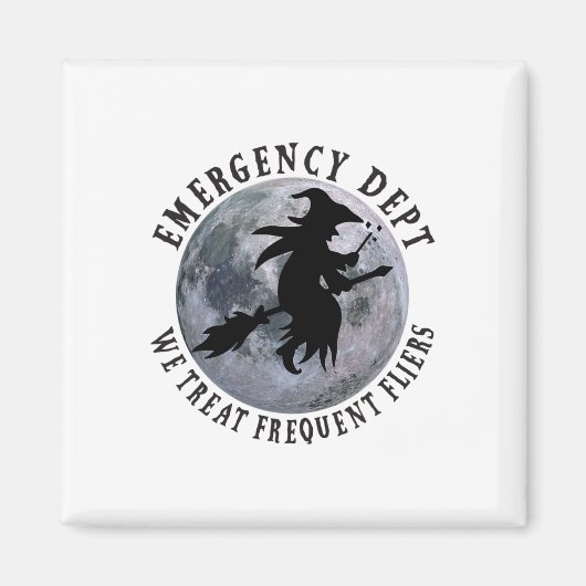 Er Nurse Halloween Emergency Room Dept Nurse Tech Magneet (Voorkant)
