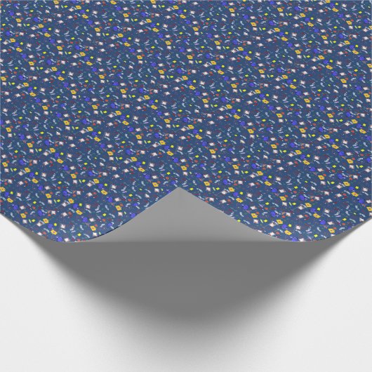 ER Nurse Navy Blue Cadeaupapier (Hoek)