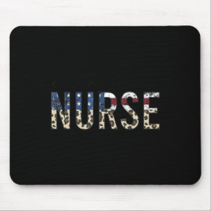 ER Nurse Patriotic Memorial Day 4th of July Muismat