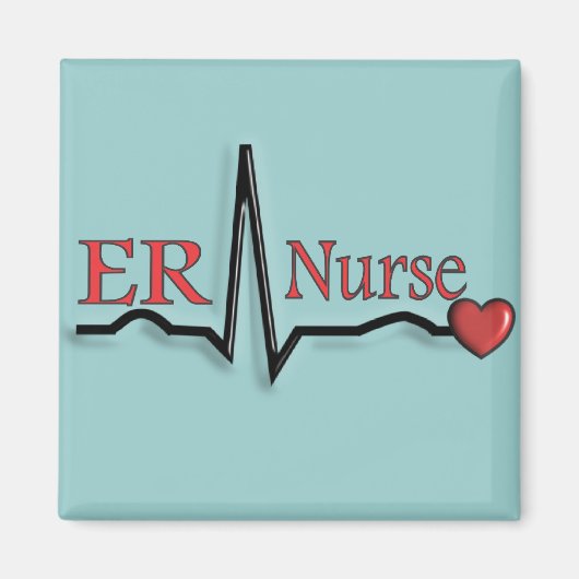 ER Nurse QRS-ontwerp Magneet (Voorkant)