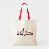 ER Nurse QRS-ontwerp Tote Bag (Voorkant)