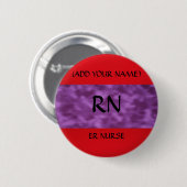 ER NURSE RONDE BUTTON 5,7 CM (Voorkant /achterkant)