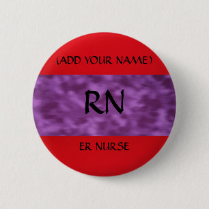 ER NURSE RONDE BUTTON 5,7 CM