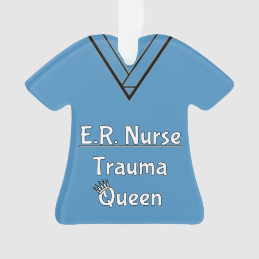 ER Nurse Scrubs Ornament (voorkant)