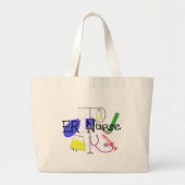 ER Ontwerp van verpleegkundige medische apparatuur Grote Tote Bag (Voorkant)