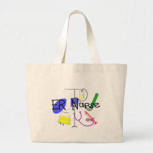 ER Ontwerp van verpleegkundige medische apparatuur Grote Tote Bag