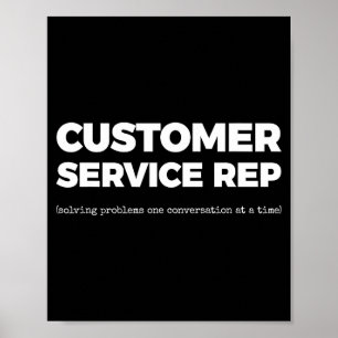 Er Service Rep (problemen oplossen in één gesprek Poster