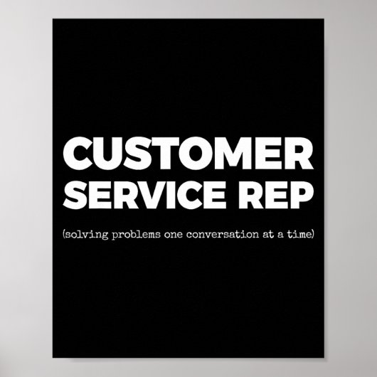Er Service Rep (problemen oplossen in één gesprek Poster (Voorkant)