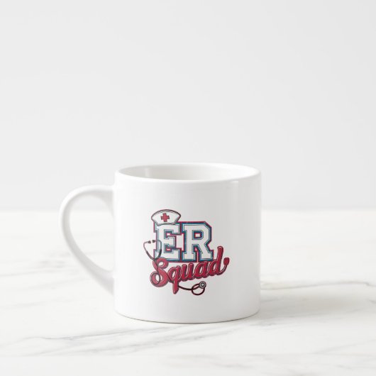 ER Squad, Emergency Room, Nurse Shirt, Doctor Gift Espresso Kop (Links)