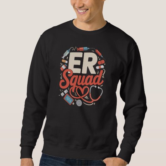 ER Squad T-shirt – kleding voor het noodsysteemtea (Voorkant)