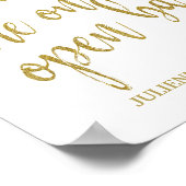 Er staan Drinken op ons! Streepjesboog 8 x 10 brui Poster (Hoek)