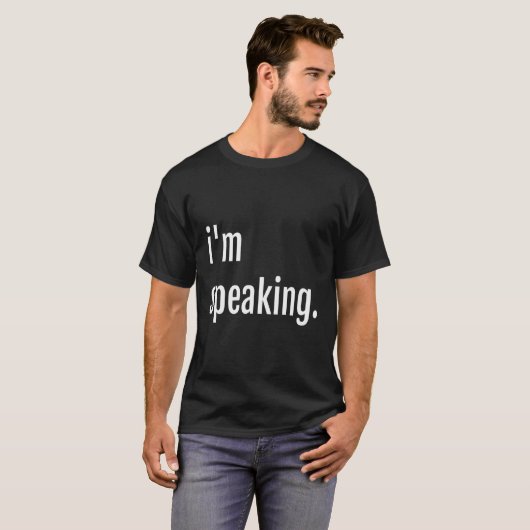 Er staat dat ik spreek t-shirt (Voorkant volledig)