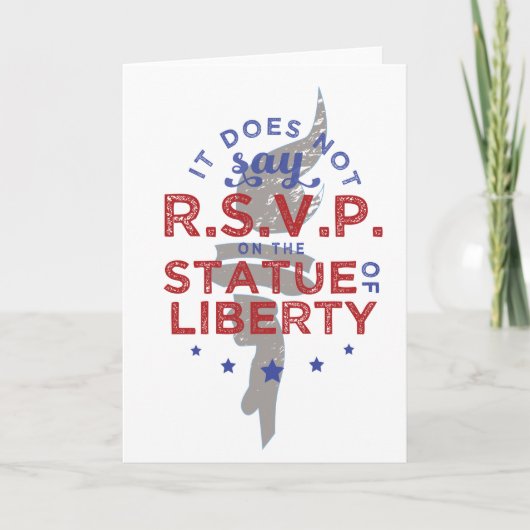 Er Staat Niet RSVP Op Het Vrijheidsbeeld (Voorkant)