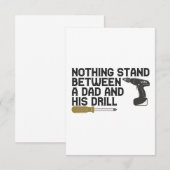 Er staat niets tussen een vader en zijn boor. bedankkaart (Voorkant / Achterkant)